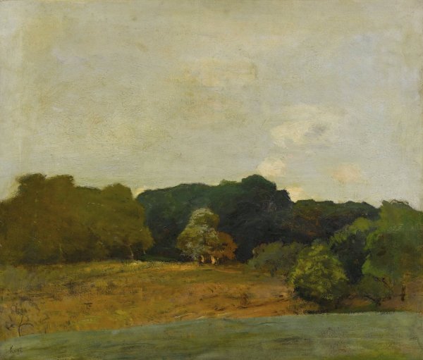Landscape With Trees by Frederick William Kost - Hand-Painted Oil Painting Reproduction