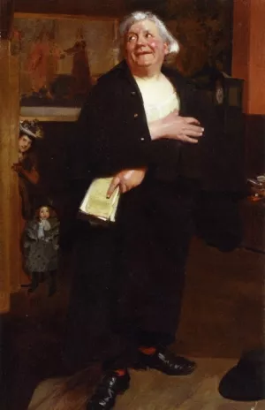 Monsieur Cardin also known as Le Raseur Oil painting by Frederick William Macmonnies