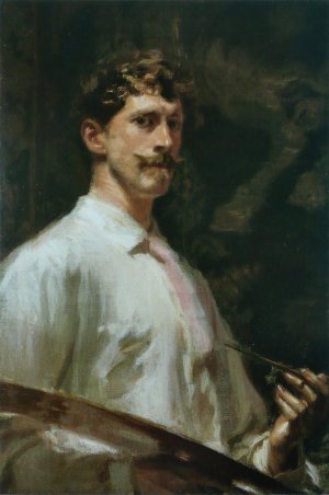 Self-portrait by Frederick William Macmonnies Oil Painting