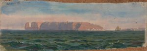 Off Heligoland by Frederik Collett Oil Painting