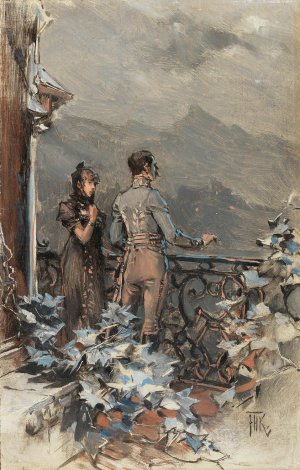 Nocturne by Frederik Hendrik Kaemmerer Oil Painting