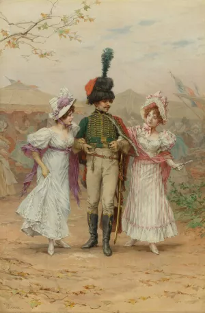 Two Strings To His Bow Oil painting by Frederik Hendrik Kaemmerer