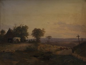 View of the District near Segeberg, Germany by Frederik Rohde Oil Painting