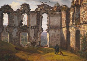 The Ruins of Brahehus near JOnkOping, Sweden by Frederik Sodring Oil Painting