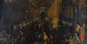 Belshazzar's Feast by Frederik Van Valckenborch Oil Painting