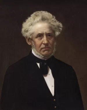 Portrait of Alfred Hage by Frederik Vermehren Oil Painting