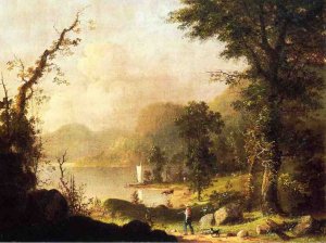 Return from the Fields Oil painting by Fredrich Johann Voltz