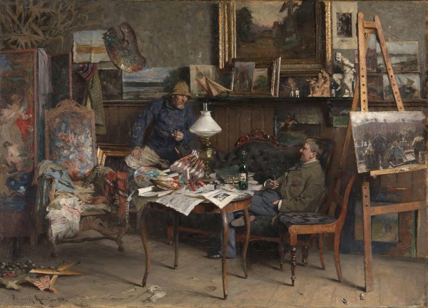 From my atelier  by Fredrik Kolsto - Hand-Painted Oil Painting Reproduction