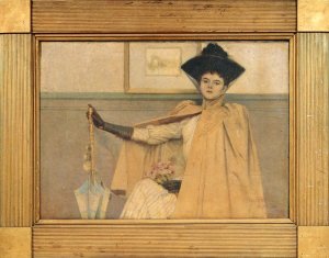 L'Attente by Freke Field Oil Painting
