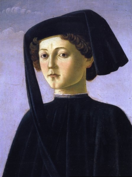 Main Product Photo of Portrait of a Youth Painting by Frencesco Botticini