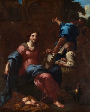 Allegorie de la regence d'Anne d'Autriche by French School Oil Painting