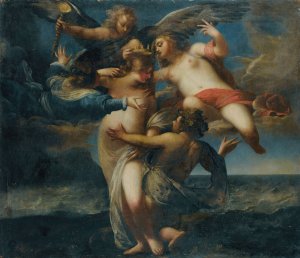 Bacchus And Ariadne by French School Oil Painting