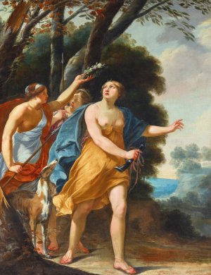 Diana and Nymphs by French School Oil Painting