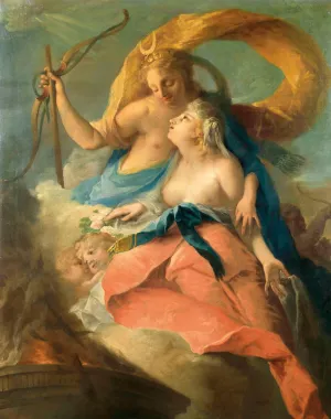 Diana Saving Iphigenia by French School Oil Painting