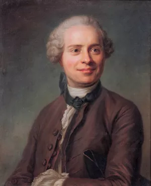 Jean Le Rond D'alembert by French School Oil Painting