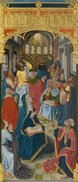 Pentecost by French School Oil Painting