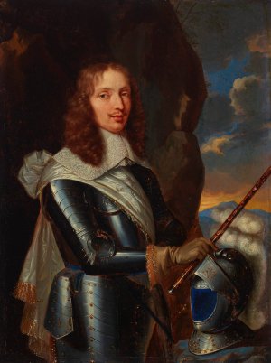 Portrait of a gentleman, said to be Jacques II, Marquis de Castelnau by French School Oil Painting