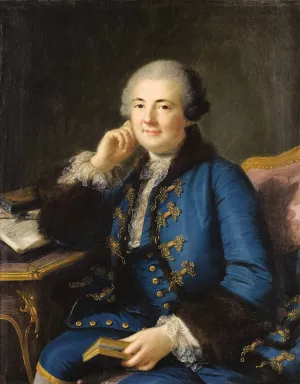 Portrait of a Gentleman by French School Oil Painting