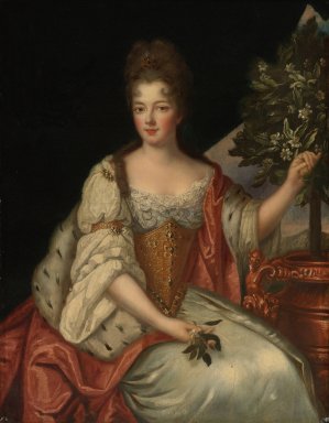 Portrait of A Lady, Said To Be The Princess De Conde by French School Oil Painting