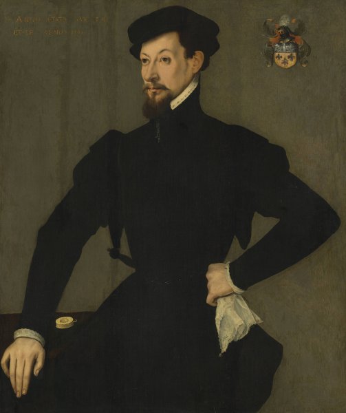 Portrait of a Member of the Quaratesi Family  by French School - Hand-Painted Oil Painting Reproduction