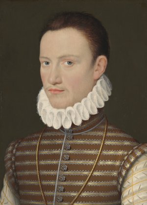 Portrait of a Nobleman by French School Oil Painting