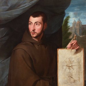 Portrait of Jean-Francois Niceron by French School Oil Painting