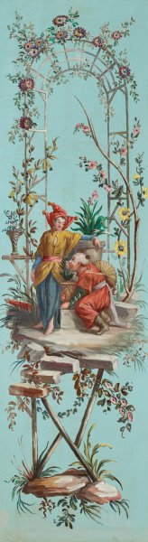 Rococo Chinoiserie by French School Oil Painting