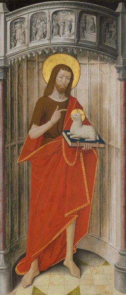 Saint John the Baptist by French School Oil Painting