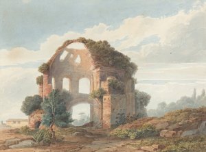 The Temple of Minerva Medica by French School Oil Painting