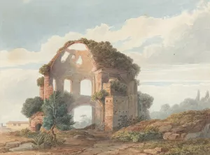 The Temple of Minerva Medica by French School Oil Painting
