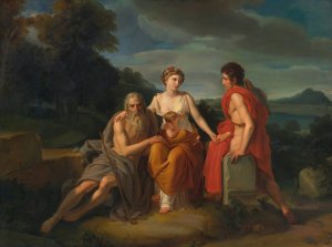 The Three Ages Of Man by French School Oil Painting