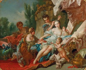 The Toilet of Venus by French School Oil Painting