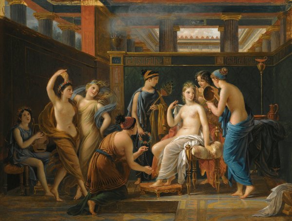 The Toilet Of Venus  by French School - Hand-Painted Oil Painting Reproduction