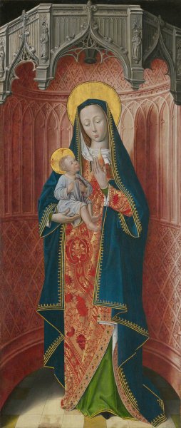 Virgin and Child by French School Oil Painting