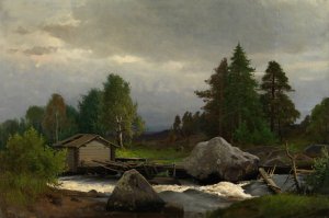 Sorsakoski by Fridolf Weurlander Oil Painting