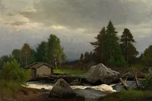 Sorsakoski Oil painting by Fridolf Weurlander