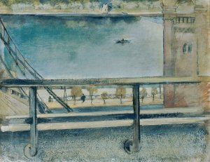 Blick zur Moldau, Prag by Friedl Dicker-Brandeis Oil Painting