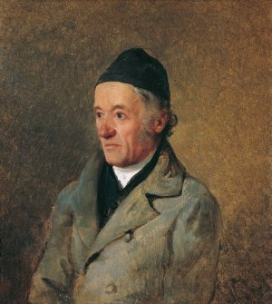 Der Maler Jakob Gauermann, der Vater des Kunstlers by Friedrich August Matthias Gauermann Oil Painting