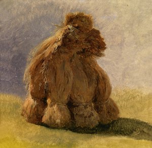 Strohmandeln by Friedrich August Matthias Gauermann Oil Painting
