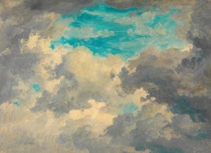 Wolkenstudie Oil painting by Friedrich August Matthias Gauermann