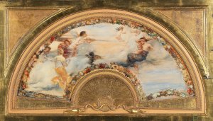 Allegory of the Wind by Friedrich August Von Kaulbach Oil Painting