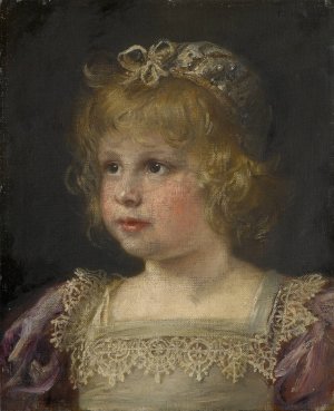 Daughter Of The Artist by Friedrich August Von Kaulbach Oil Painting