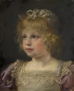 Daughter Of The Artist by Friedrich August Von Kaulbach Oil Painting