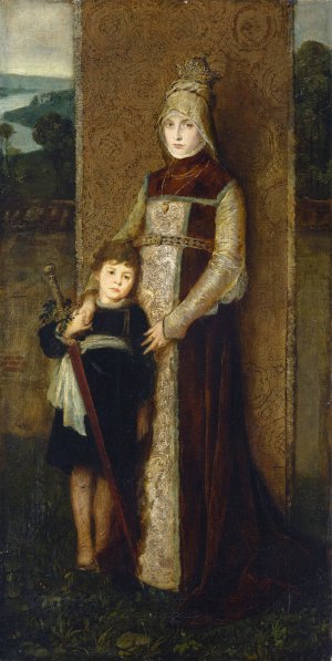 Group from the Munich Festival of Artists from 1876 by Friedrich August Von Kaulbach Oil Painting