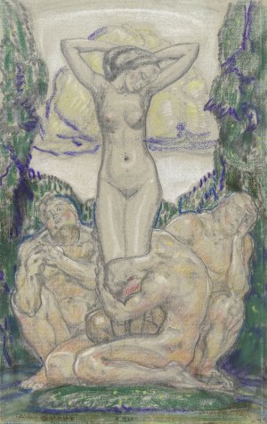 Adoration II, March 9, 1911 by Friedrich August Weinzheimer Oil Painting