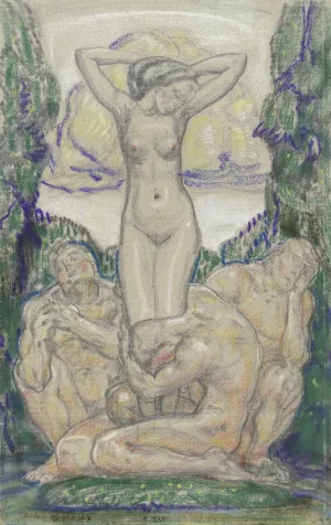 Adoration II, March 9, 1911 by Friedrich August Weinzheimer Oil Painting
