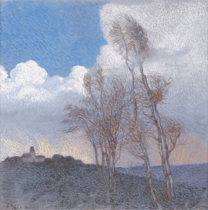 Gewitter by Friedrich Beck Oil Painting