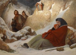 Rettung naht by Friedrich Bischoff Oil Painting