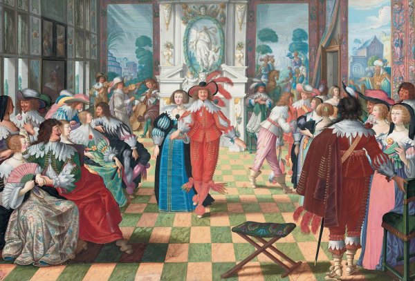 The Ball  by Friedrich Brentel - Hand-Painted Oil Painting Reproduction