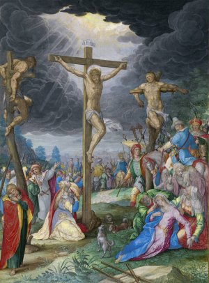 The Crucifixion by Friedrich Brentel Oil Painting